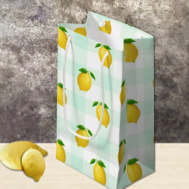 Bolsa De Regalo Pequeña Cumpleaños de verano con limón cítrico