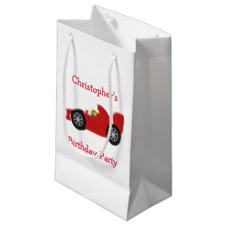 Bolsa De Regalo Pequeña Cumpleaños del coche de Carreras