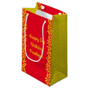 Bolsa De Regalo Pequeña Cumpleaños del niño de Mac y Queso 1er cumpleaños