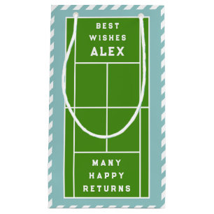 Bolsa De Regalo Pequeña Cumpleaños del Tenis Creativo