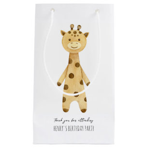 Bolsa De Regalo Pequeña Cura jirafa de los niños cumpleaños