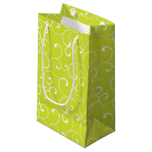 Bolsa De Regalo Pequeña Curlos singulares modernos Lime Green