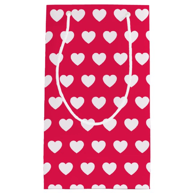 Bolsa De Regalo Pequeña Cute Girly Heart Pattern Valentines Day Gift (Anverso)