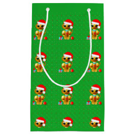 Bolsa De Regalo Pequeña Cute Golden Christmas Cats