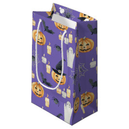 BOLSA DE REGALO PEQUEÑA CUTE HALLOWEEN PUMPKINS GHOSTS CANDLES BATES