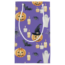 BOLSA DE REGALO PEQUEÑA CUTE HALLOWEEN PUMPKINS GHOSTS CANDLES BATES