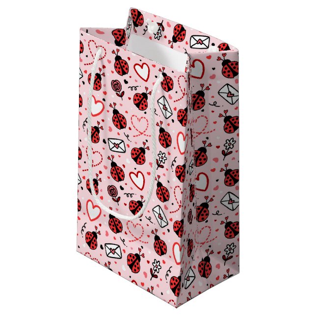 Bolsa De Regalo Pequeña Cute Ladybug Pattern Gift Bag (Angulo Anverso)