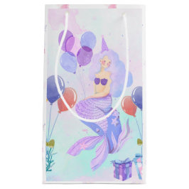 Bolsa De Regalo Pequeña Cute Mermaid Birthday Party