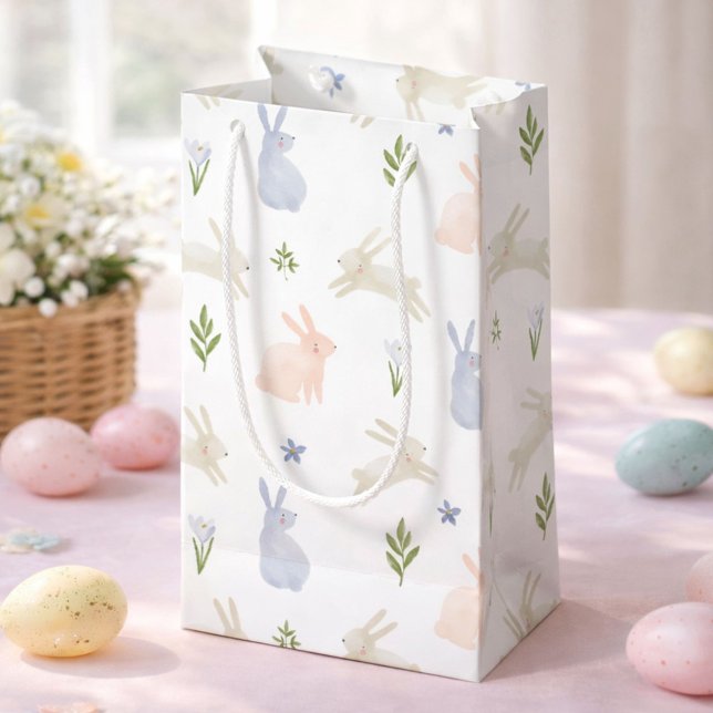 Bolsa De Regalo Pequeña Cute Pastel Easter Bunny Spring (Subido por el creador)