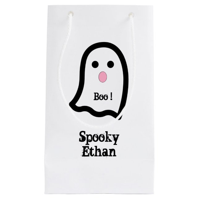 Bolsa De Regalo Pequeña Cute Spooky Ghost Boo (Anverso)