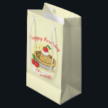 Bolsa De Regalo Pequeña Cutie Pie Birthday Party Kids Cherry<br><div class="desc">Este adorable trozo de tarta de cerezo es perfecto para una fiesta de cumpleaños de un niño con tema de pastel. Un pastel dulce personalizado con picantes de plumón en un fondo amarillo con acentos rojos.</div>