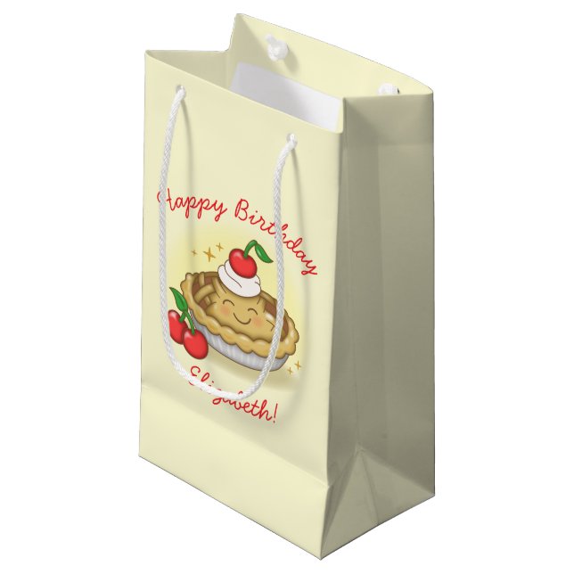 Bolsa De Regalo Pequeña Cutie Pie Birthday Party Kids Cherry (Angulo Anverso)