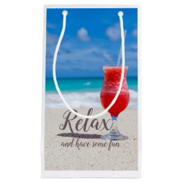Bolsa De Regalo Pequeña Daiquiri de Fresa Congelada en Playa Arenosa de Ci
