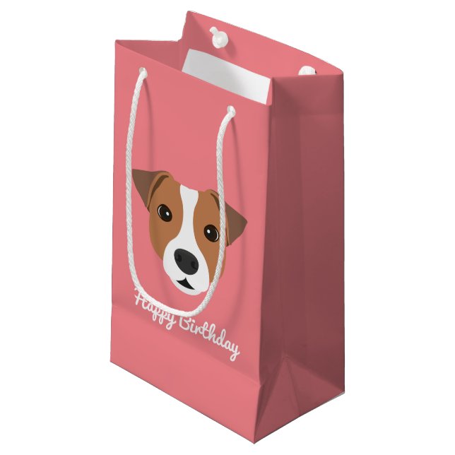 Bolsa de regalo pequeña de Jack Russell (Angulo Anverso)
