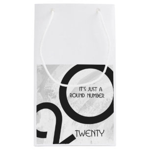 Bolsa De Regalo Pequeña Década Blanca 20 Años