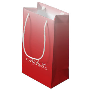 Bolsa De Regalo Pequeña Degradado oscuro y rojo personalizado