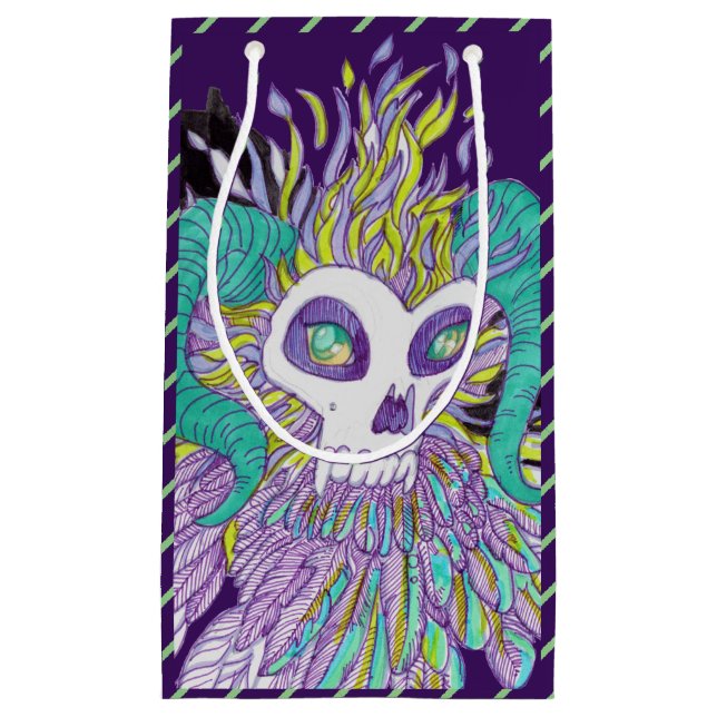 Bolsa De Regalo Pequeña Demon Feathers Spooky Monster (Anverso)