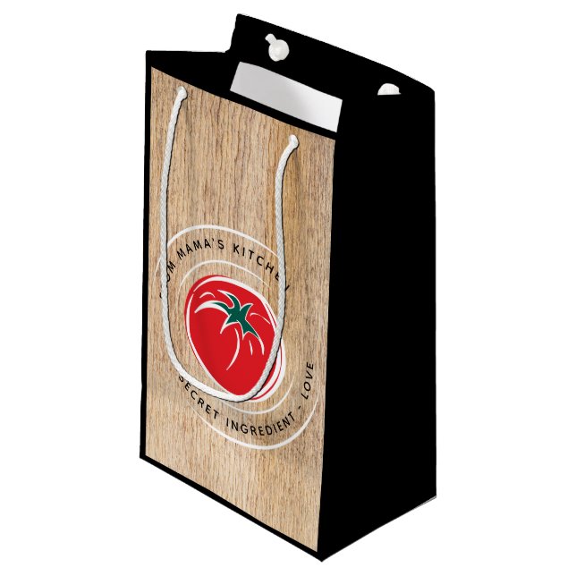 Bolsa De Regalo Pequeña Desde la cocina de ... Personalizar de madera de t (Angulo Anverso)