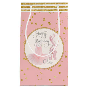 Bolsa De Regalo Pequeña Deslizadores del tutú n del ballet de la niña de