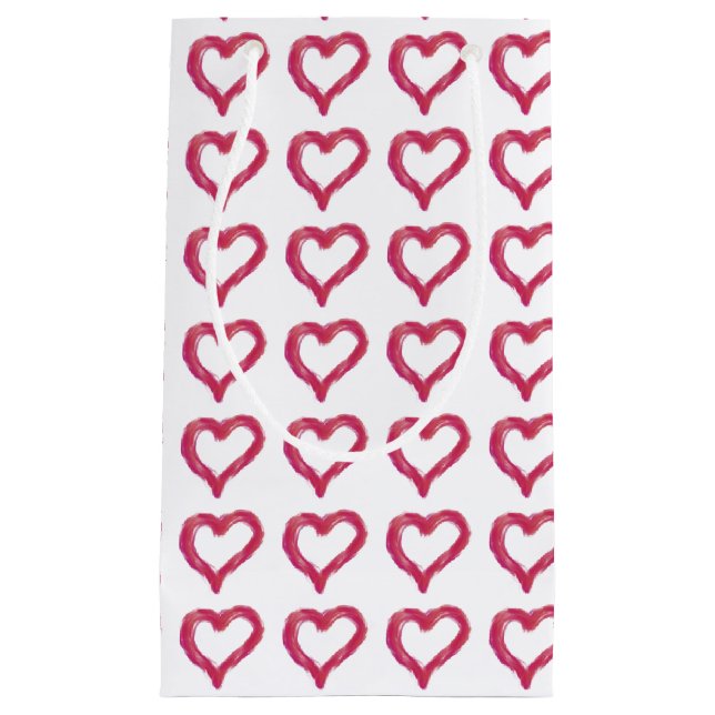 Bolsa De Regalo Pequeña Desordenado - un corazón dibujado imperfectamente (Anverso)