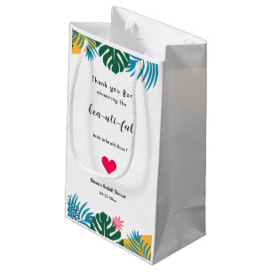 Bolsa De Regalo Pequeña Despedida de soltera de hojas multicolor