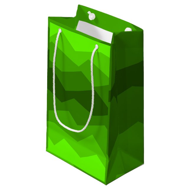 Bolsa De Regalo Pequeña Desvanecimiento verde (Angulo Anverso)