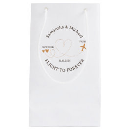 Bolsa De Regalo Pequeña Día de Boda Viajando en Avión