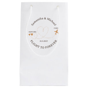 Bolsa De Regalo Pequeña Día de Boda Viajando en Avión