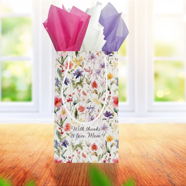 Bolsa De Regalo Pequeña Día de las Madres Flores Silvestres (Subido por el creador)