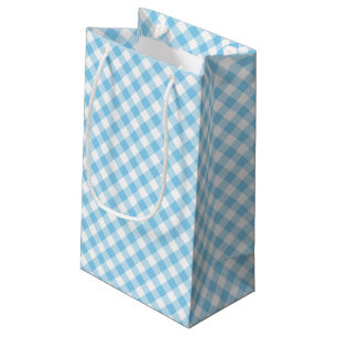 Bolsa De Regalo Pequeña Diagonal diagonal media azul y blanco para bebés C