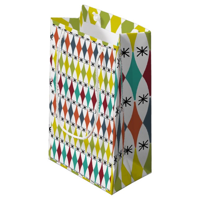 Bolsa De Regalo Pequeña Diamantes y estallidos (Angulo Anverso)