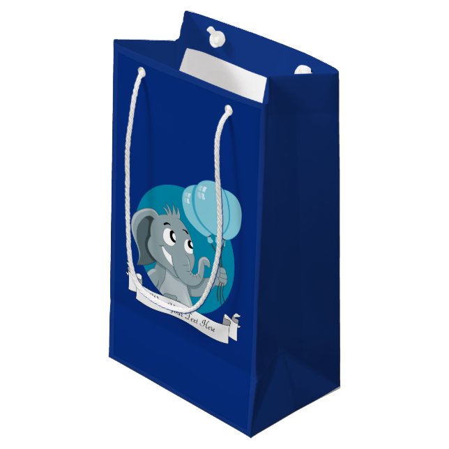 Bolsa De Regalo Pequeña Dibujo de elefante (Angulo Anverso)
