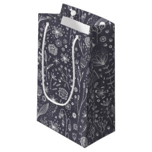 Bolsa De Regalo Pequeña Dibujos de tablero de cromos de flores