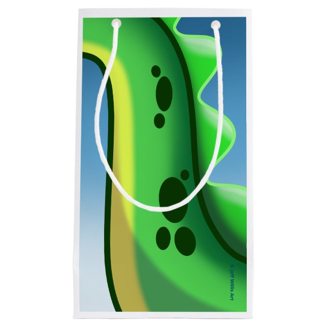 Bolsa De Regalo Pequeña DINOSAURIO DE LARGO LARGO MISTERIO de Jeff Willis  (Anverso)