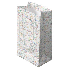 Bolsa De Regalo Pequeña Dinosaurios - Esquema primario fondo blanco