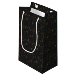 Bolsa De Regalo Pequeña Dinosaurios - Esquema principal fondo negro