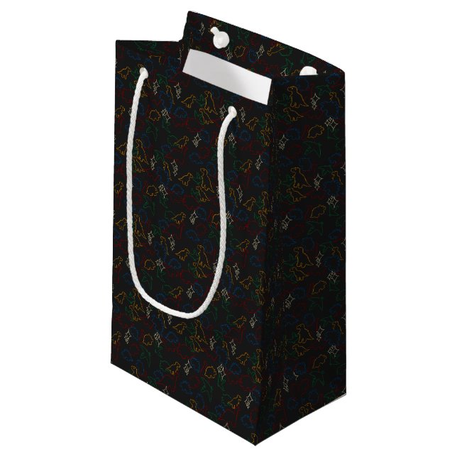 Bolsa De Regalo Pequeña Dinosaurios - Esquema principal fondo negro (Angulo Anverso)