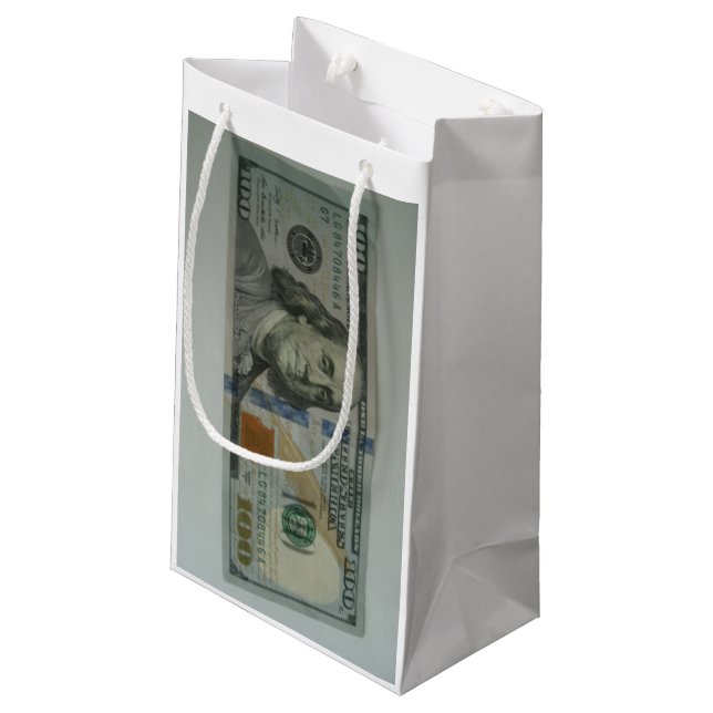 Bolsa De Regalo Pequeña Diseño combinado de bolsa/TARJETA de regalo/ metro (Angulo reverso)