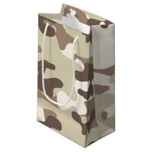 Bolsa De Regalo Pequeña Diseño de Brown Camo