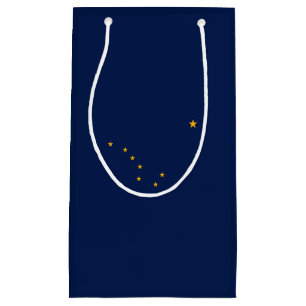 Bolsa De Regalo Pequeña Diseño de la bandera del estado de Alaska