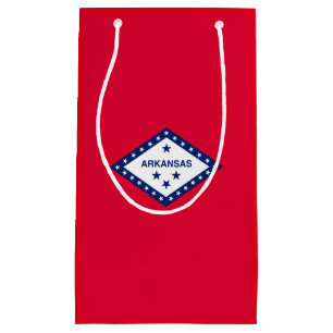 Bolsa De Regalo Pequeña Diseño de la bandera del estado de Arkansas