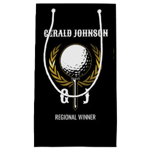 Bolsa De Regalo Pequeña Diseño de monograma de golf definitivo