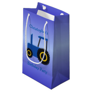Bolsa De Regalo Pequeña Diseño de tracción azul