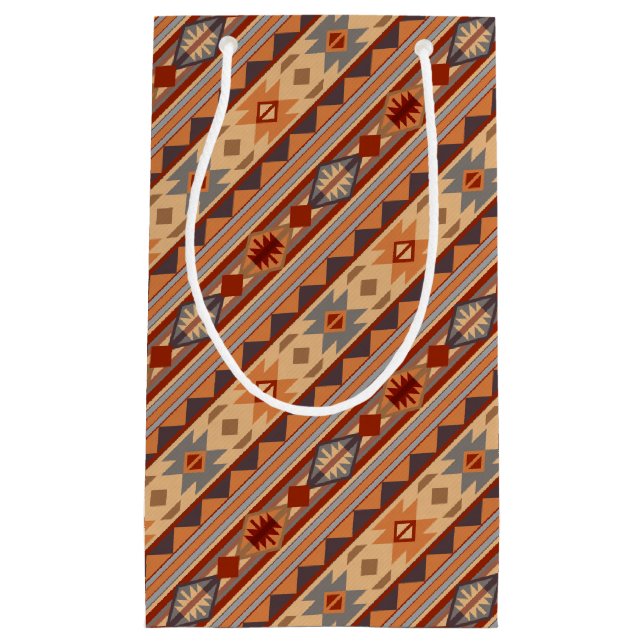 Bolsa De Regalo Pequeña Diseño del patrón suroeste Tan (Anverso)