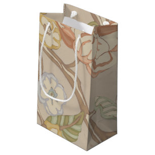 Bolsa De Regalo Pequeña Diseño floral de la zaraza de la organza de