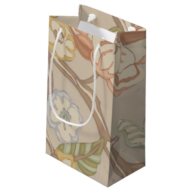 Bolsa De Regalo Pequeña Diseño floral decorativo Organza Chintz (Angulo reverso)