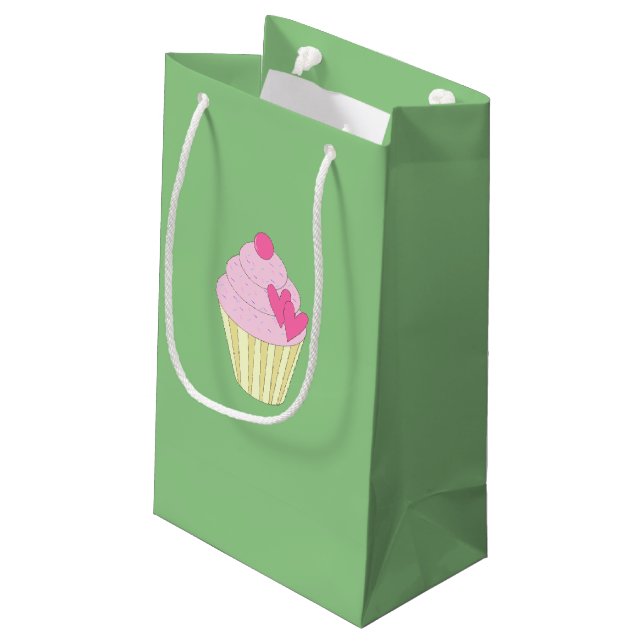 Bolsa De Regalo Pequeña diseño ilusima Verde (Angulo reverso)