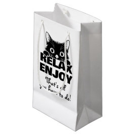 Bolsa De Regalo Pequeña Diseño minimalista de gatito lindo - GATO 1