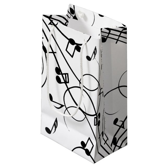 Bolsa De Regalo Pequeña Diseño musical de moda (Angulo Anverso)