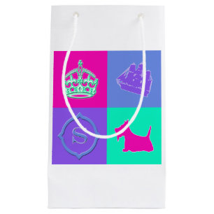 Bolsa De Regalo Pequeña Diversión del color de no. 15 del escocés